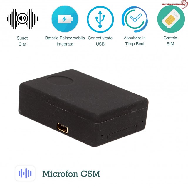 Microfon GSM spy xsmg 108 cu detectie voce 