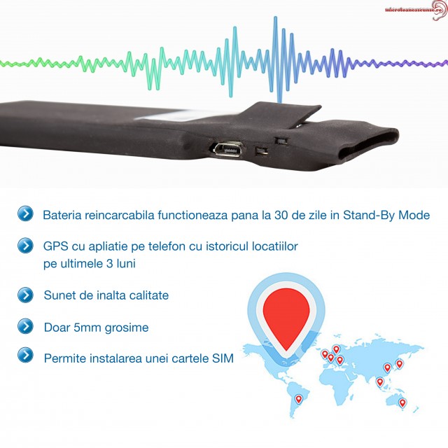  Tracker GPS Profesional cu autonomie 30 de zile, localizare in timp real prin aplicatie mobila pentru Android si IOS, istoric 90 de zile, PILLCO30