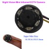 Microcamera CCTV pentru spionaj discret cu night vision invizibil, 940Nm , audio, 520 TVL